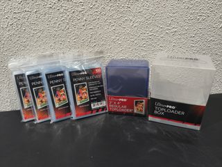 Caja Toploader y Fundas Ultra Pro