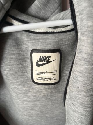 Sudadera Nike Tech Gris Mujer