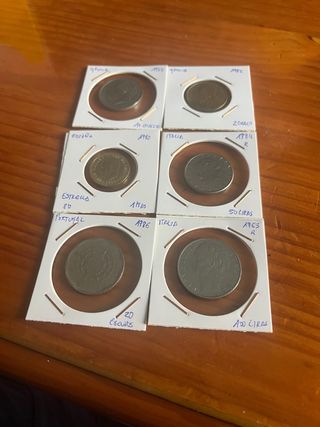 Lote de 6 monedas de diferentes países