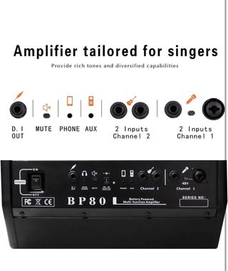Amplificador Guitarra BP80 y batería