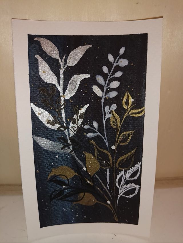 Cuadro acuarela mar y veleros