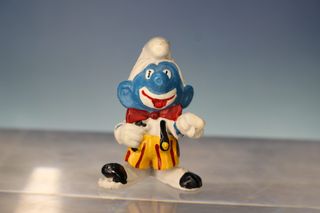 Figura PVC. Pitufo payaso. Los Pitufos .