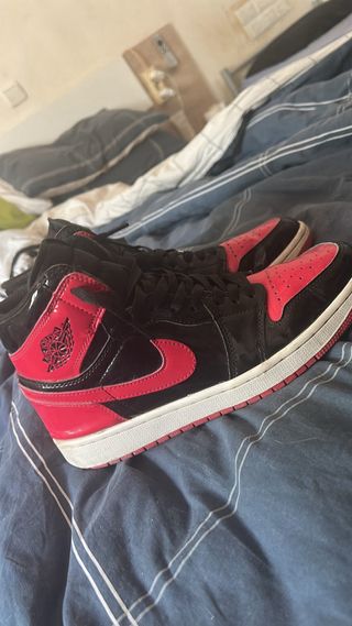 Jordan 1 Charol Negro Rojo