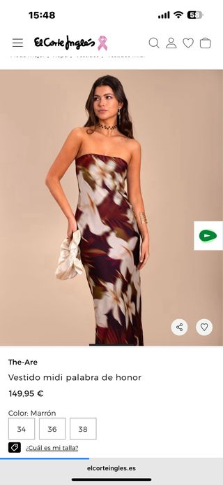 Vestido fiesta/boda The Are