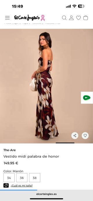 Vestido fiesta/boda The Are