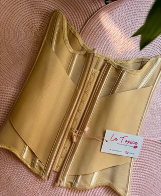 Faja con soporte lumbar beige