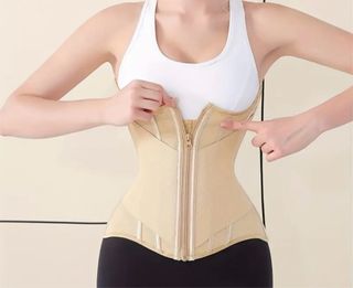 Faja con soporte lumbar beige