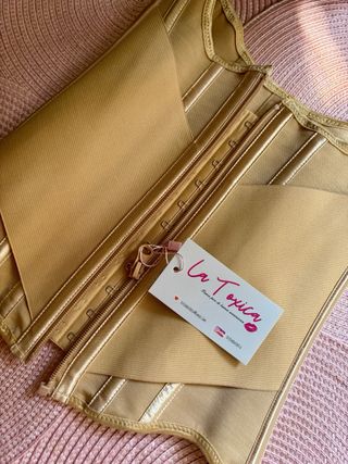 Faja con soporte lumbar beige