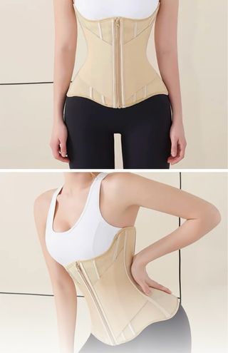 Faja con soporte lumbar beige