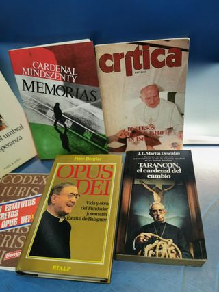 lote de 9 libros religiosos, Juan Pablo II, Opus dei, Memorias, Vivir en Gracia, Surco