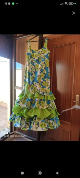 Traje de flamenca volantes