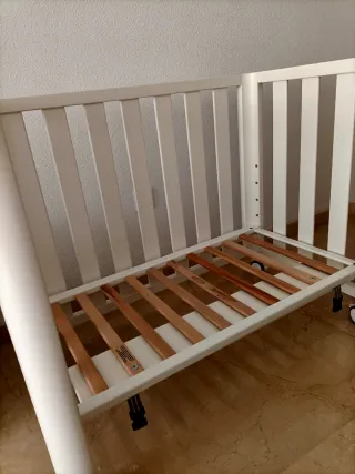 Mini cuna Doco madera blanca