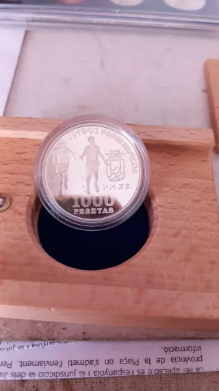 Moneda 1000 Pesetas Plata España 2000