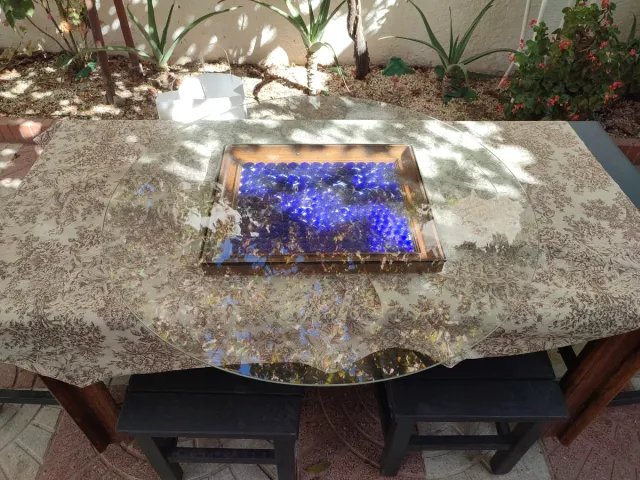 Cristal para mesa redonda de 100cm de diámetro