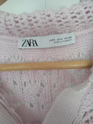 Jersey Zara crop rosa talla s