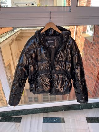 Plumas negro tipo Moncler