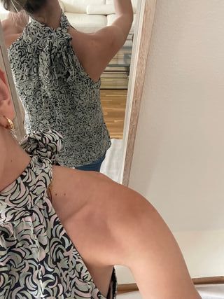 Blusa Zara Mujer Talla L Estampada