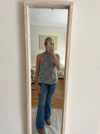 Blusa Zara Mujer Talla L Estampada