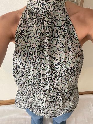 Blusa Zara Mujer Talla L Estampada