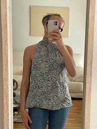 Blusa Zara Mujer Talla L Estampada