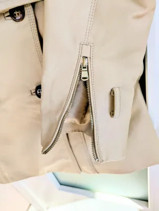 Gabardina Zara Beige Talla M