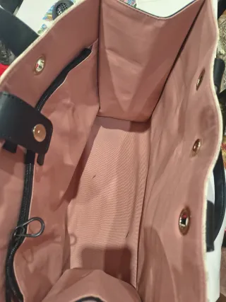 Bolso Tous Negro y Rosa