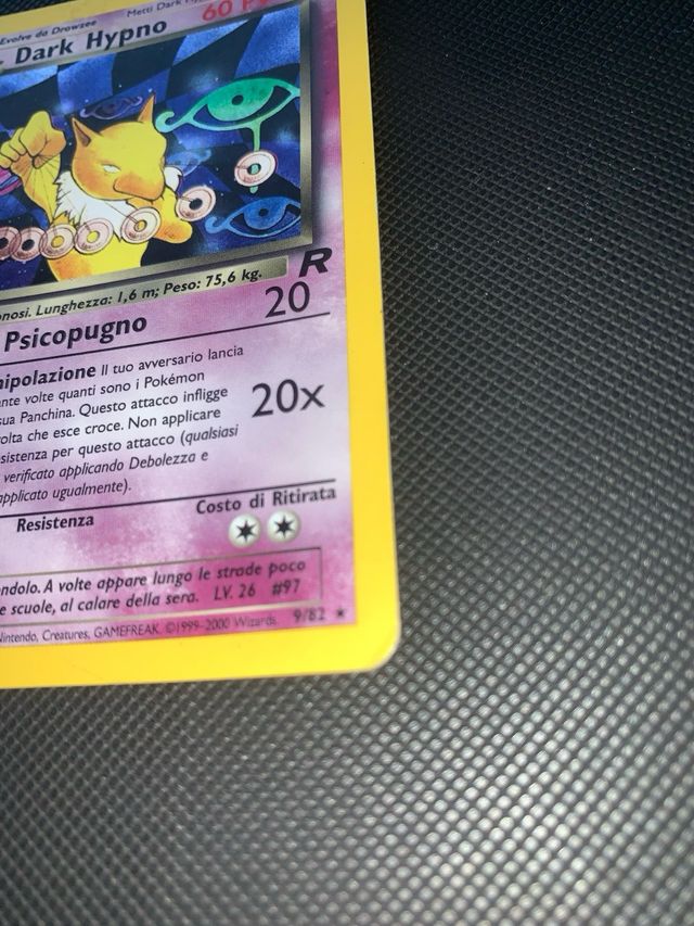 Carta Pokémon Dark Hypno 60 PV Rara