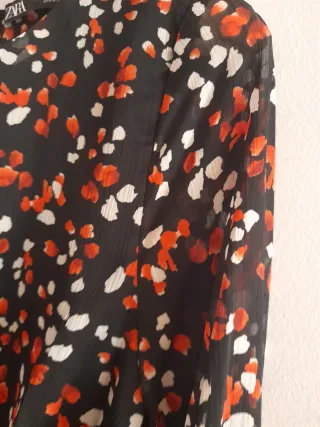 Vestido corto Zara estampado