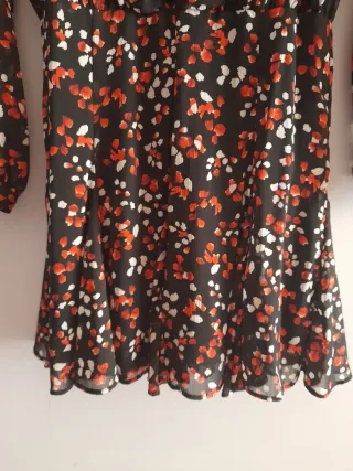 Vestido corto Zara estampado