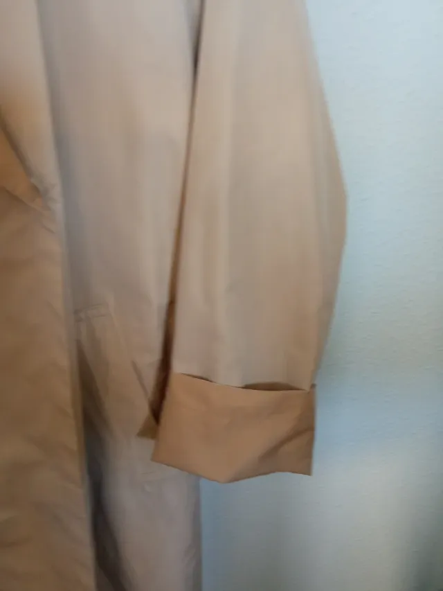 Gabardina reversible mujer beige/marrón