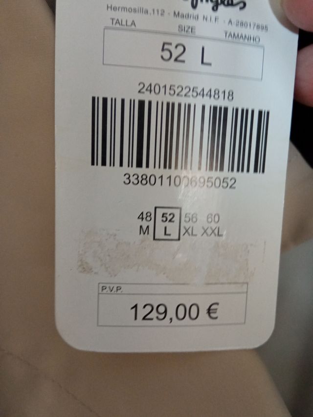 Gabardina reversible mujer beige/marrón