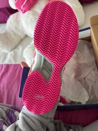Zapatillas Asics Mujer Blancas y Rosas