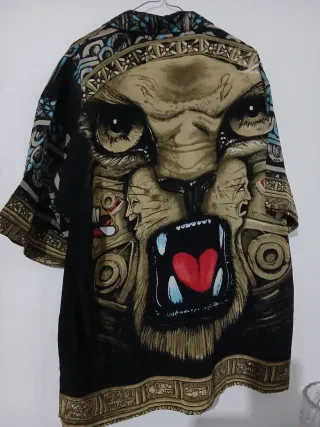 Camicia FLUID MODA stampa etnica