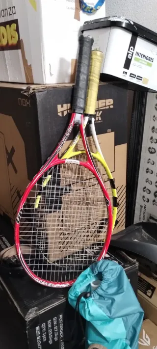 Dos raquetas de tenis Fischer