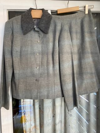 Conjunto de traje de chaqueta con falda