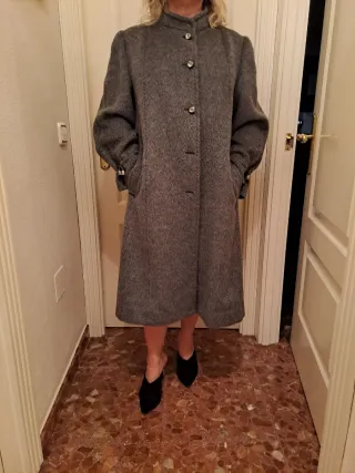 Abrigo de lana de 90% llama 
