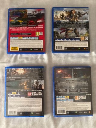 Lote 6 Videojuegos PS4
