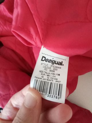 Abrigo Desigual Talla 44