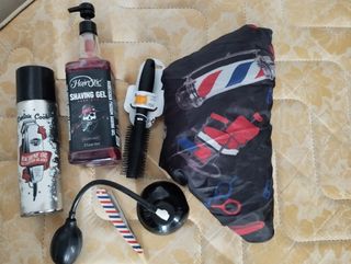 Kit Barbería: Aceite, Gel Afeitado y Cepillo