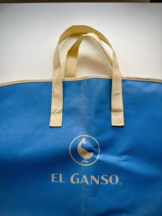 Bolsa Portatrajes El Ganso Beige y Azul