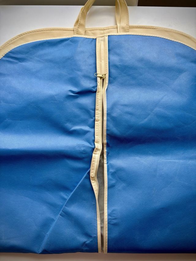 Bolsa Portatrajes El Ganso Beige y Azul