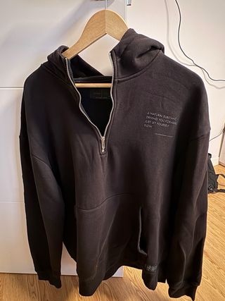 Sudadera Pull&Bear Negra Talla L