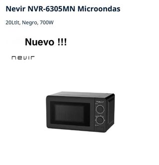 Microondas Nevir NVR-6305MN Negro 700W