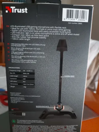 Microfone Trust Zabi GTX 215 USB