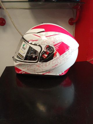 Casco AGV K3 SV Rosa/Blanco Talla L