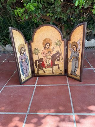 Tríptico con pasaje de la biblia Navidad