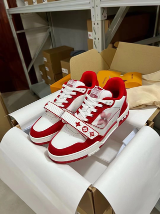 Zapatos Louis Vuitton Rojos y Blancos