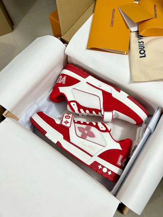Zapatos Louis Vuitton Rojos y Blancos