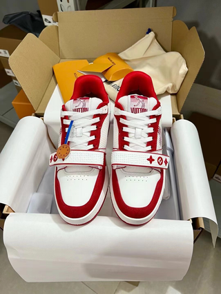 Zapatos Louis Vuitton Rojos y Blancos