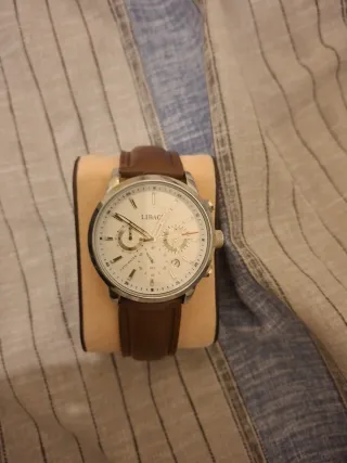 Reloj LIBACY Caballero Marrón/Plateado